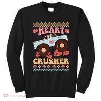 Valentine's Day Funny Heart Crusher Ugly Sweater Sweatshirt thumb 0