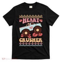 Valentine's Day Funny Heart Crusher Ugly Sweater T-Shirt thumb 0