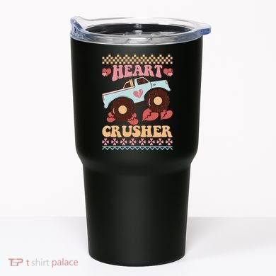 Valentine's Day Funny Heart Crusher Ugly Sweater Tumbler