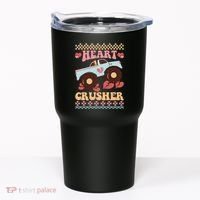 Valentine's Day Funny Heart Crusher Ugly Sweater Tumbler thumb 0