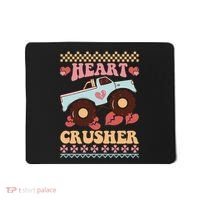 Valentine's Day Funny Heart Crusher Ugly Sweater Mousepad thumb 0