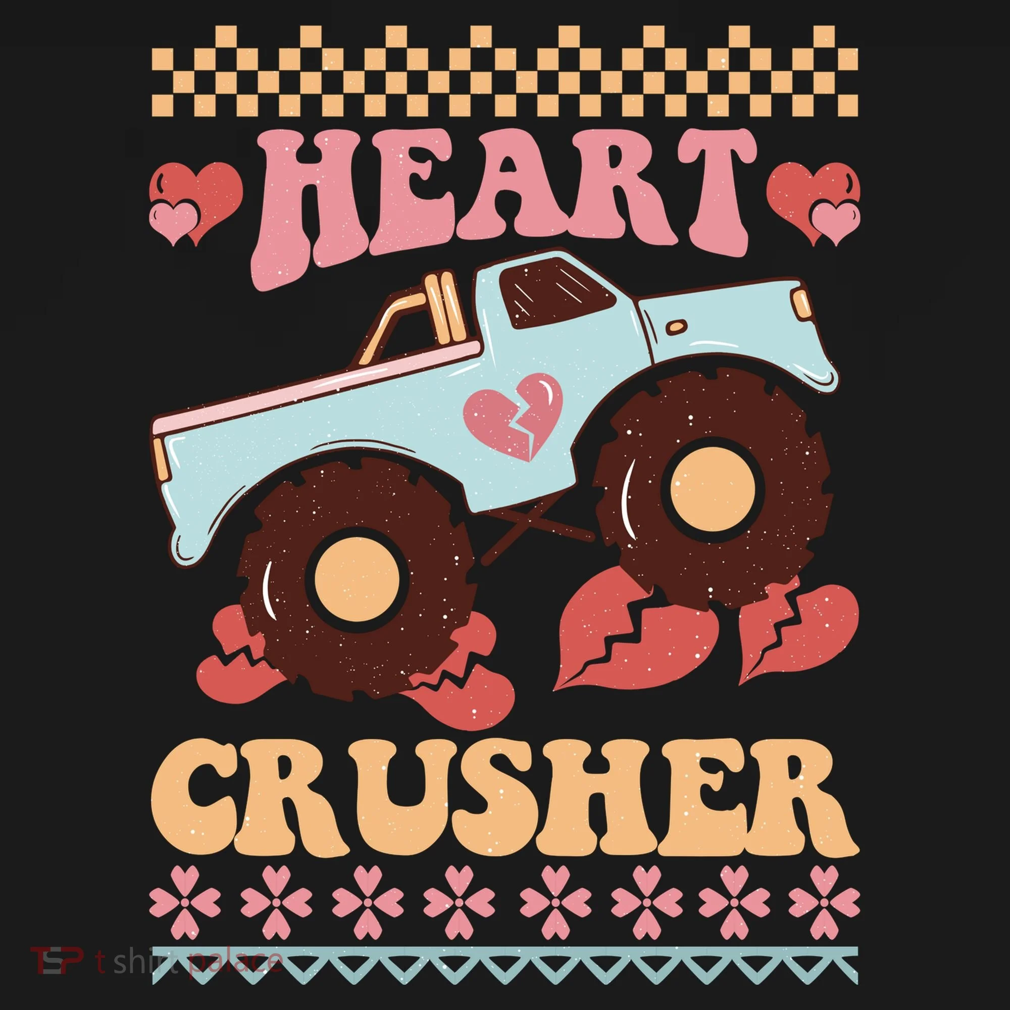 Valentine's Day Funny Heart Crusher Ugly Sweater Ornament