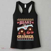 Valentine's Day Funny Heart Crusher Ugly Sweater Women's Tank Top thumb 3