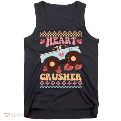 Valentine's Day Funny Heart Crusher Ugly Sweater Tank Top