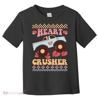 Valentine's Day Funny Heart Crusher Ugly Sweater Toddler T-Shirt