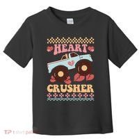 Valentine's Day Funny Heart Crusher Ugly Sweater Toddler T-Shirt thumb 0