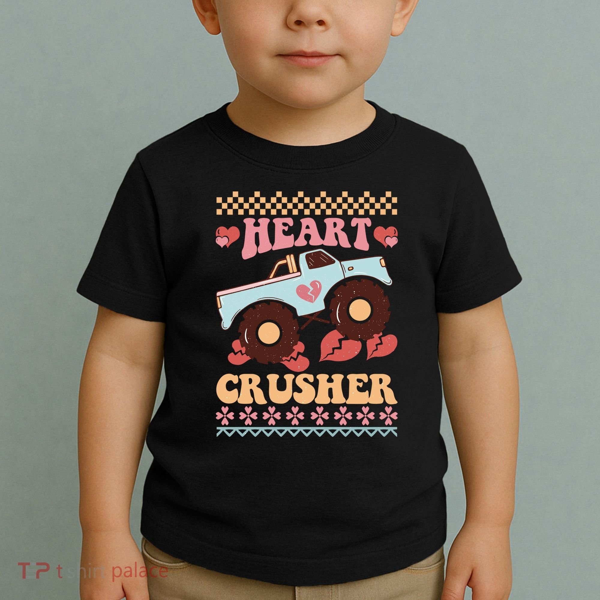 Valentine's Day Funny Heart Crusher Ugly Sweater Toddler T-Shirt