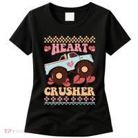 Valentine's Day Funny Heart Crusher Ugly Sweater Women's T-Shirt thumb 0