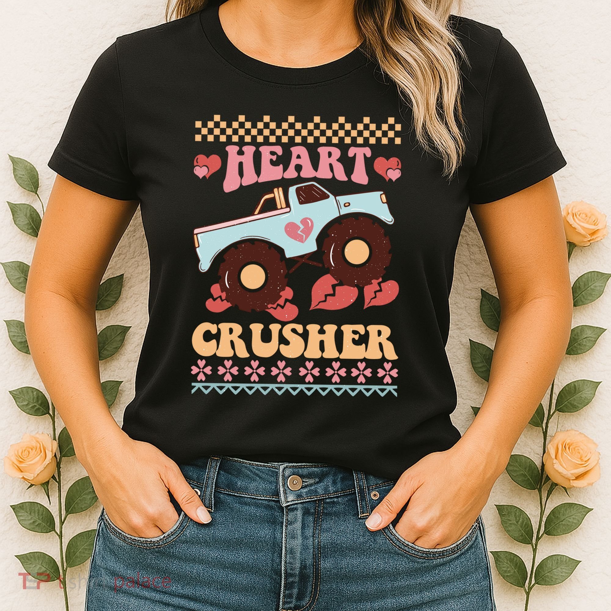 Valentine's Day Funny Heart Crusher Ugly Sweater Women's T-Shirt