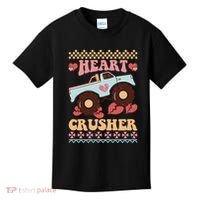 Valentine's Day Funny Heart Crusher Ugly Sweater Kids T-Shirt thumb 0