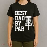 Vintage Disc Golf Dad Gift Best Dad By Par Disk Golf T-Shirt thumb 4