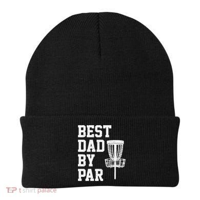 Vintage Disc Golf Dad Gift Best Dad By Par Disk Golf Beanie