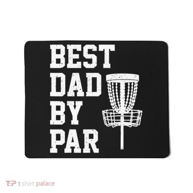 Vintage Disc Golf Dad Gift Best Dad By Par Disk Golf Mousepad