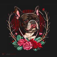 Valentine's Day Gift French Bulldog Dog Valentine Funny Gift Women's Hoodie thumb 2