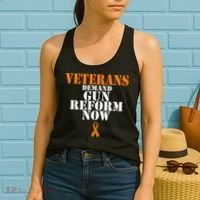 Veterans Demand Gun Reform Now Anti Gun Violence Women's Tank Top thumb 2