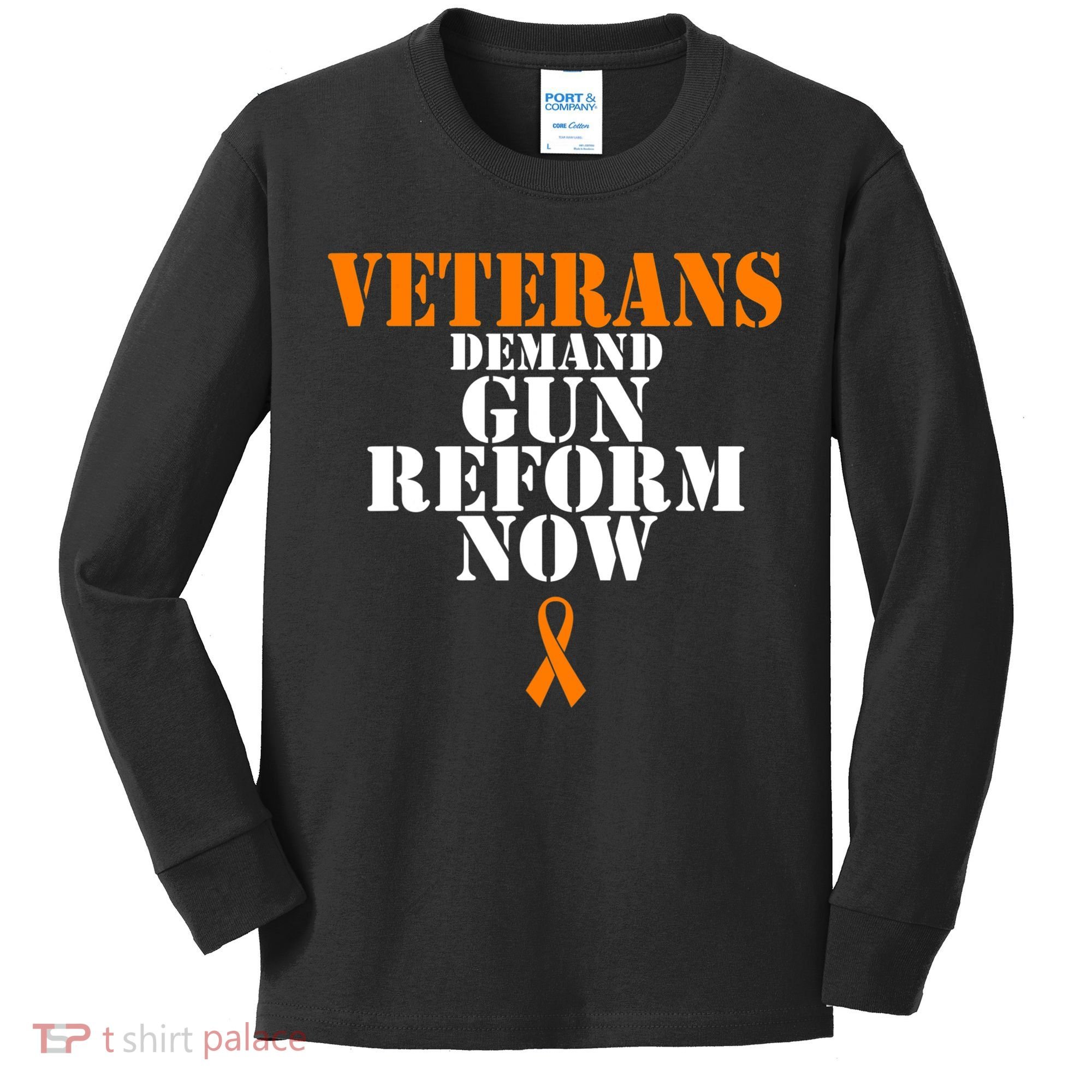Veterans Demand Gun Reform Now Anti Gun Violence Kids Long Sleeve Shirt