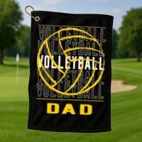 Volleyball Dad Great Gift Golf Towel thumb 1