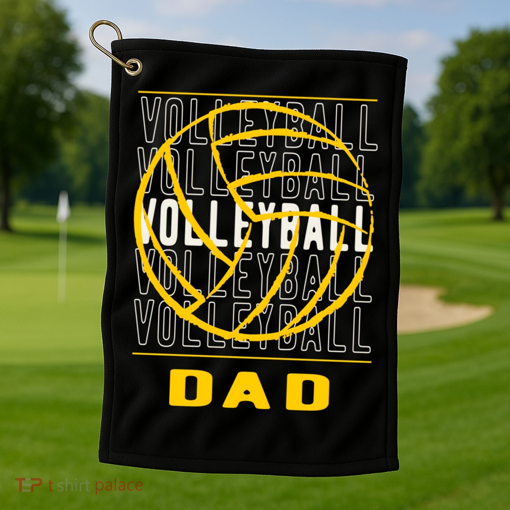 Volleyball Dad Great Gift Golf Towel