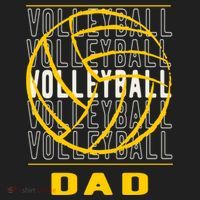 Volleyball Dad Great Gift Golf Towel thumb 3