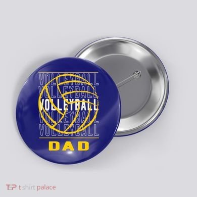 Volleyball Dad Great Gift Button