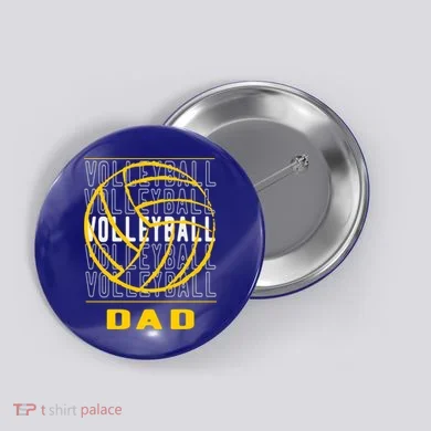 Volleyball Dad Great Gift Button