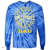 Volleyball Dad Great Gift Tie-Dye Long Sleeve Shirt thumb 0