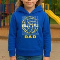 Volleyball Dad Great Gift Kids Hoodie thumb 3