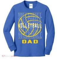 Volleyball Dad Great Gift Kids Long Sleeve Shirt thumb 0
