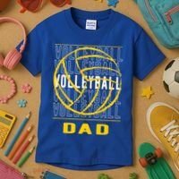 Volleyball Dad Great Gift Kids T-Shirt thumb 3