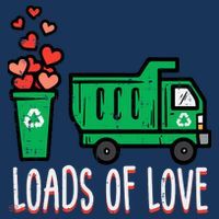 Valentines Day Garbage Truck Loads Of Love Hoodie thumb 2