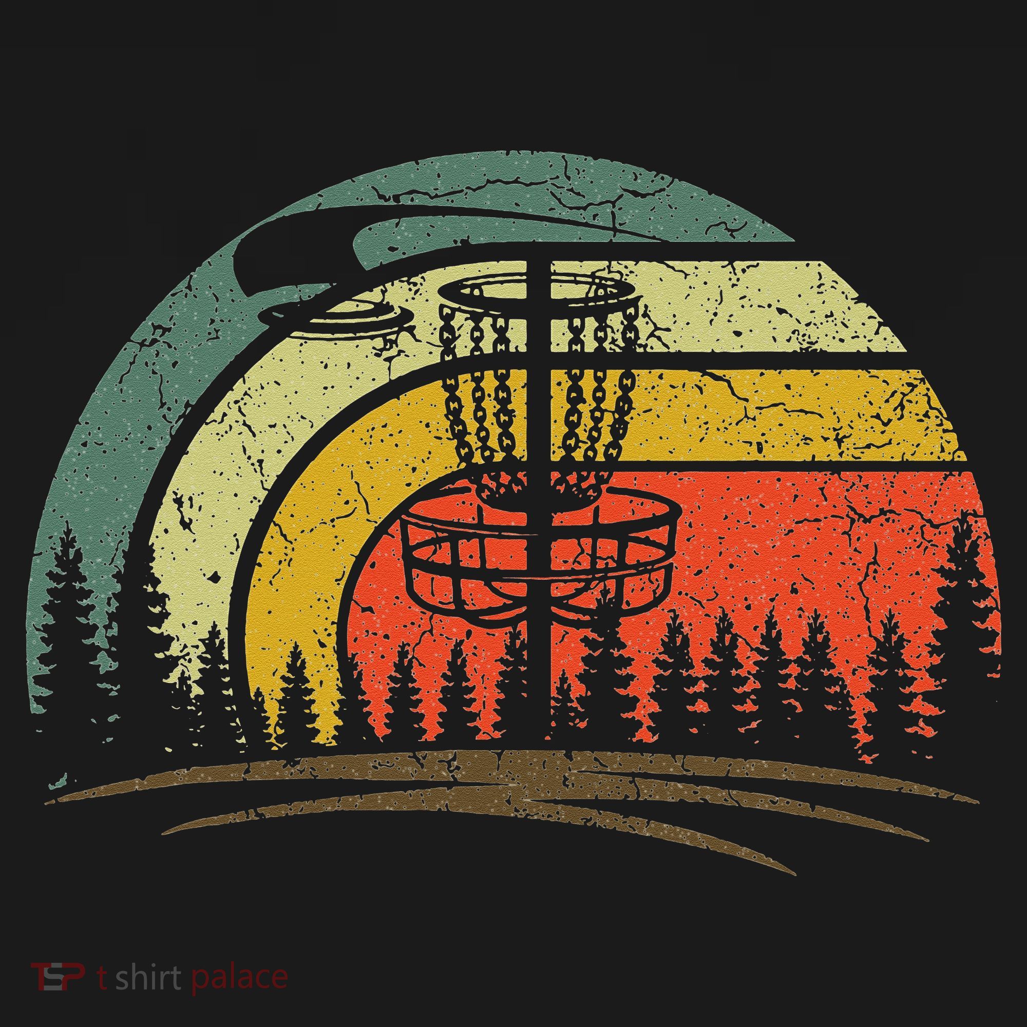 Vintage Disc Golf Shirt Frolf Flying Disc Sport Lover T-Shirt