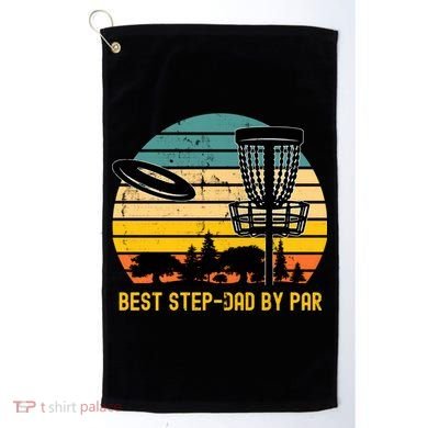 Vintage Disc Golf Dad Present Best Stepdad By Par Disk Golf Gift Golf Towel