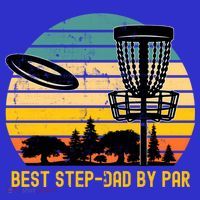 Vintage Disc Golf Dad Present Best Stepdad By Par Disk Golf Gift T-Shirt thumb 7