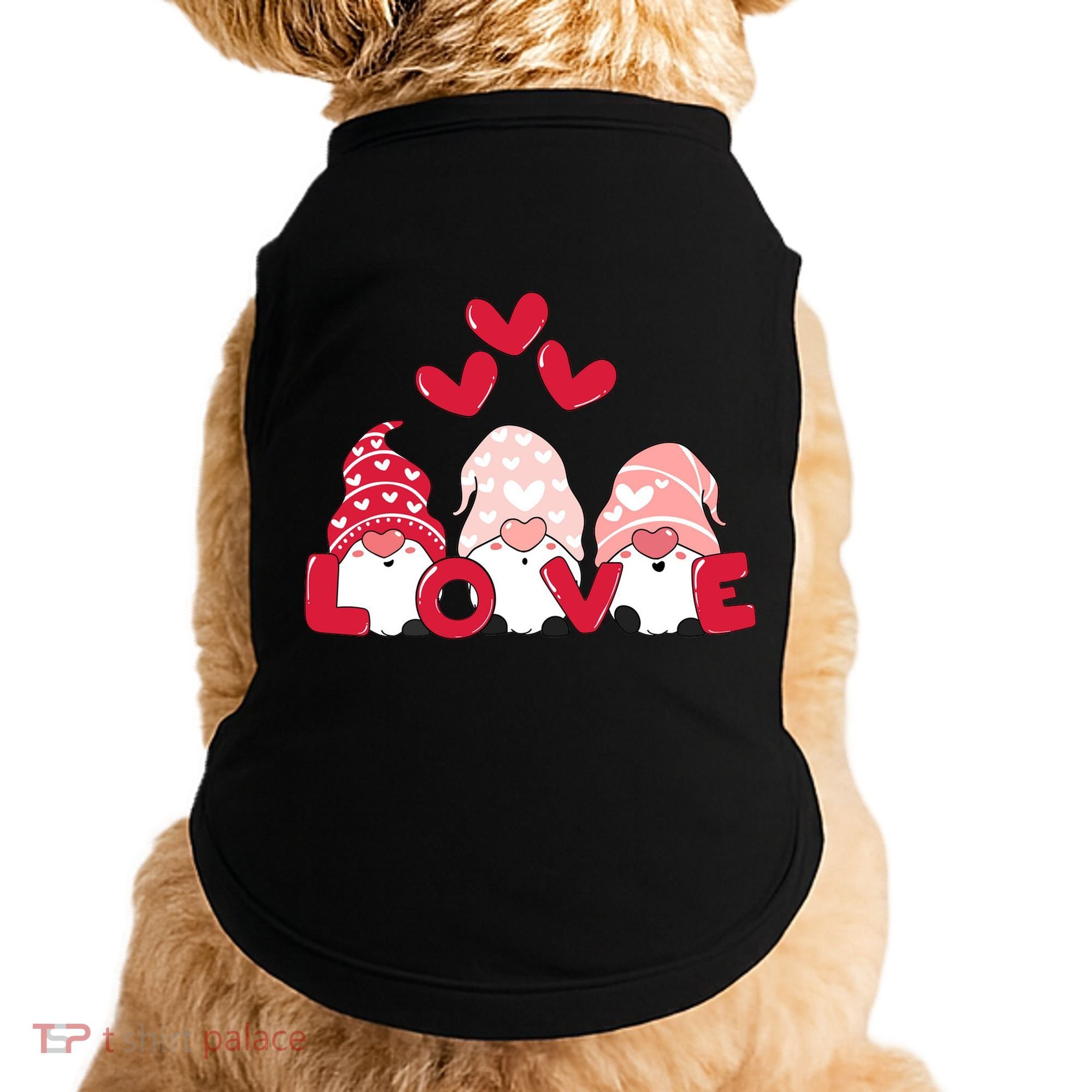 Valentines Day Gnomes Doggie Tank