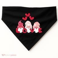 Valentines Day Gnomes USA-Made Doggie Bandana thumb 0