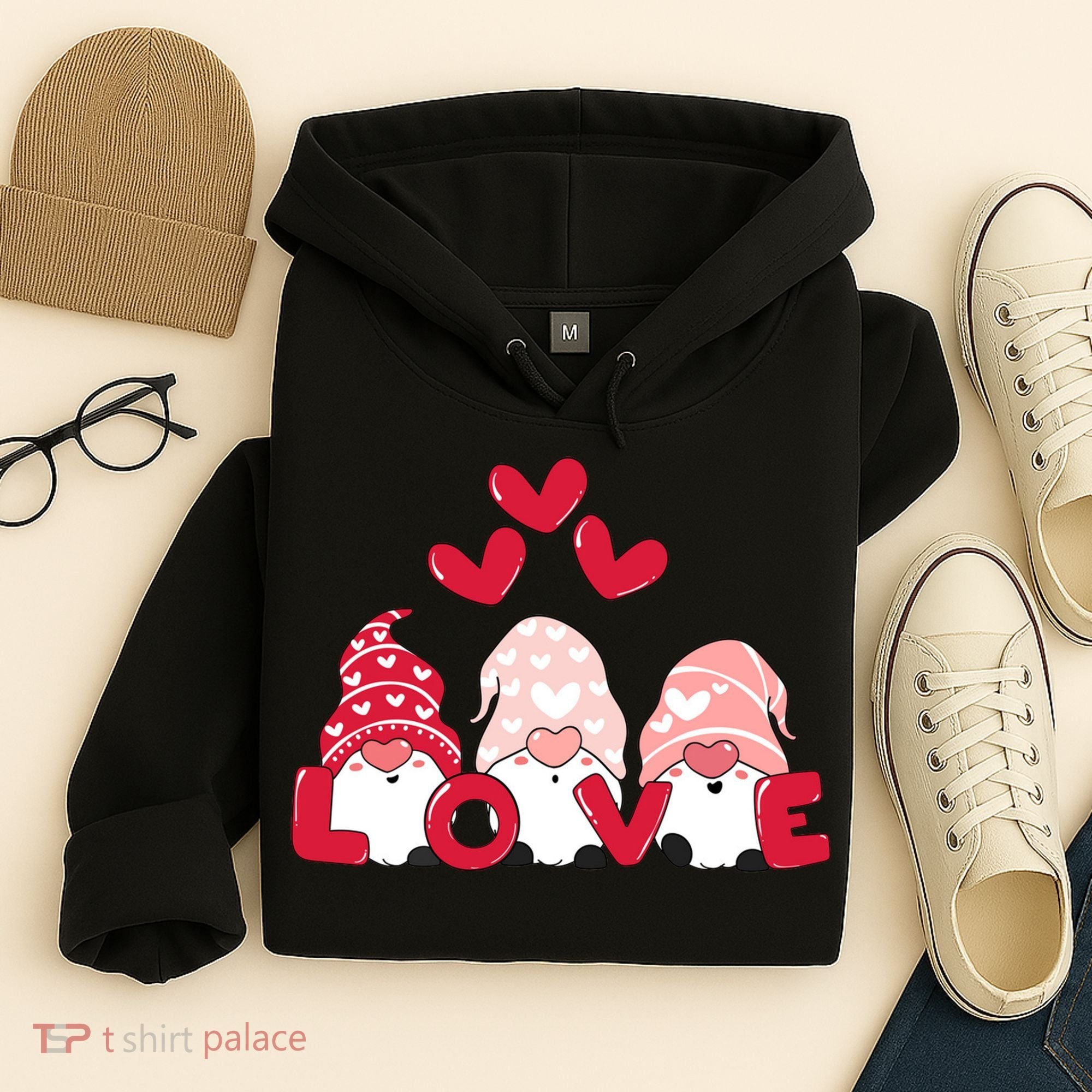 Valentines Day Gnomes Hoodie