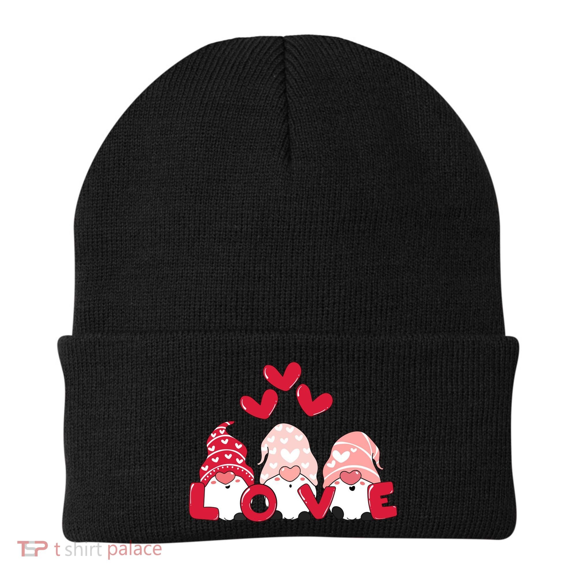Valentines Day Gnomes Beanie