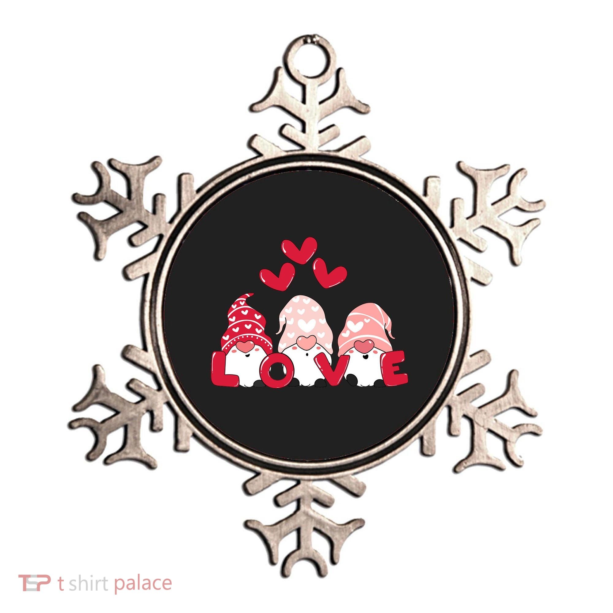 Valentines Day Gnomes Ornament