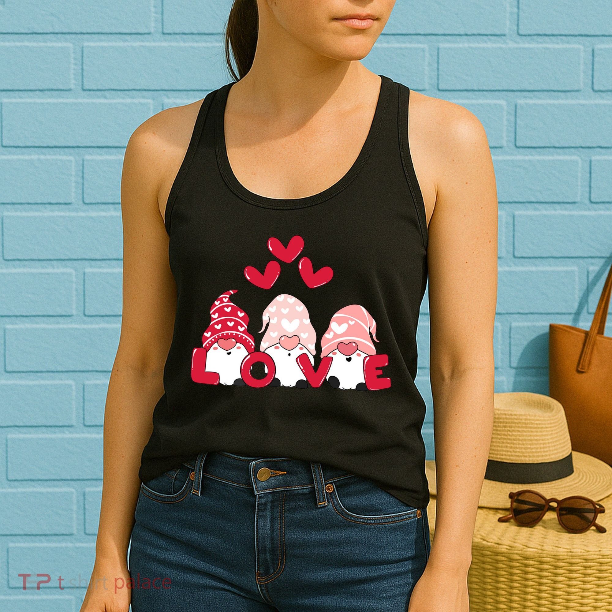 Valentines Day Gnomes Women's Tank Top