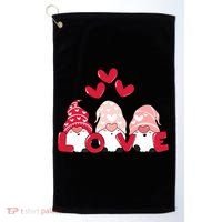 Valentines Day Gnomes Golf Towel thumb 0