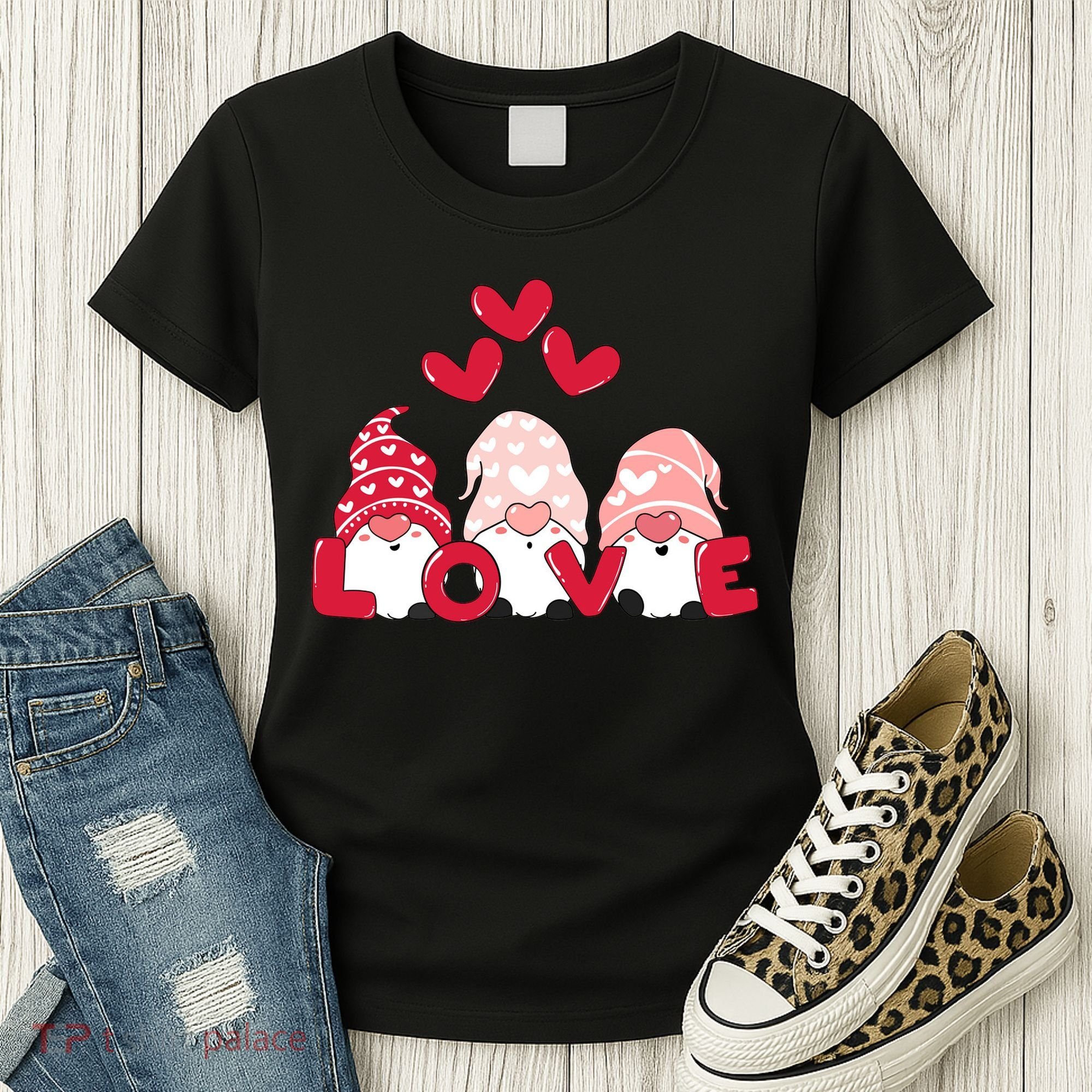 Valentines Day Gnomes Women's T-Shirt