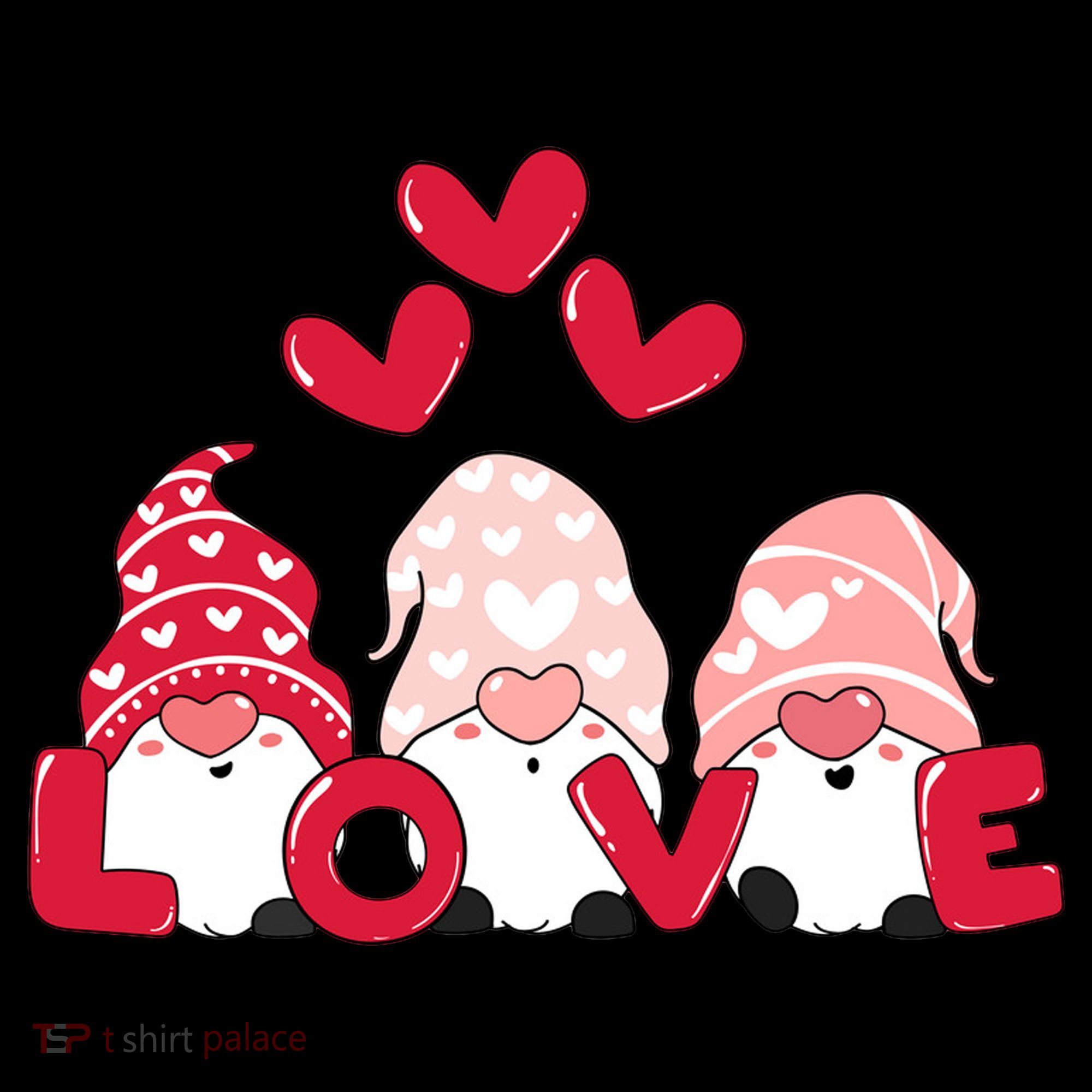 Valentines Day Gnomes Women's T-Shirt