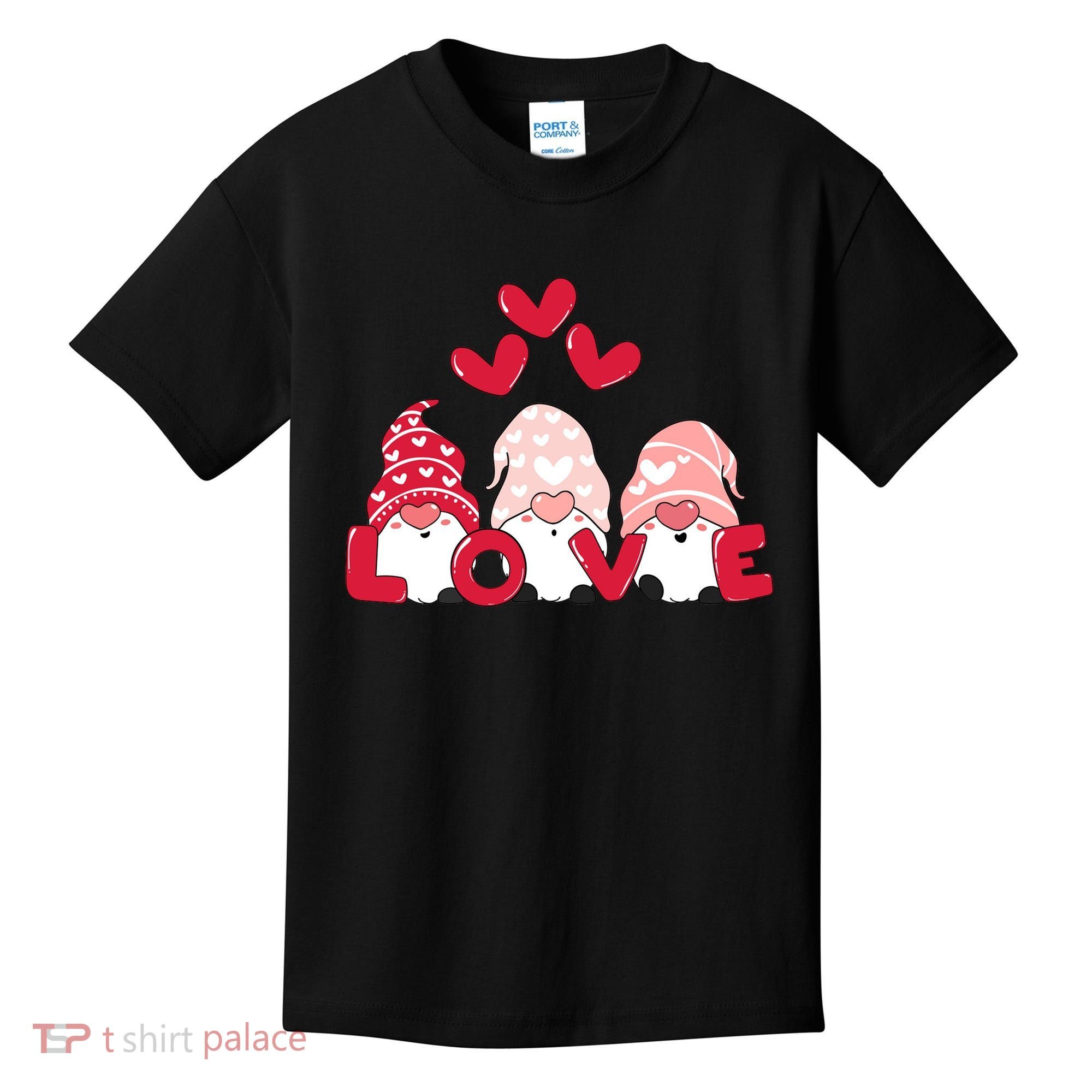 Valentines Day Gnomes Kids T-Shirt