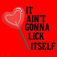 Valentine's Day Gift Cute Candy It Aint't Gonna Lick Itself Santa Hat thumb 1