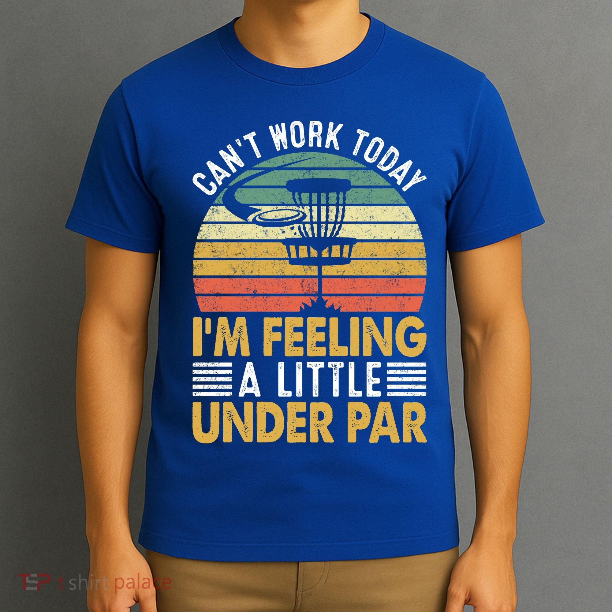 Vintage Disc Golf I'm Feeling A Little Under Par Golfing Basket T-Shirt