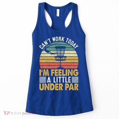 Vintage Disc Golf I'm Feeling A Little Under Par Golfing Basket Women's Tank Top