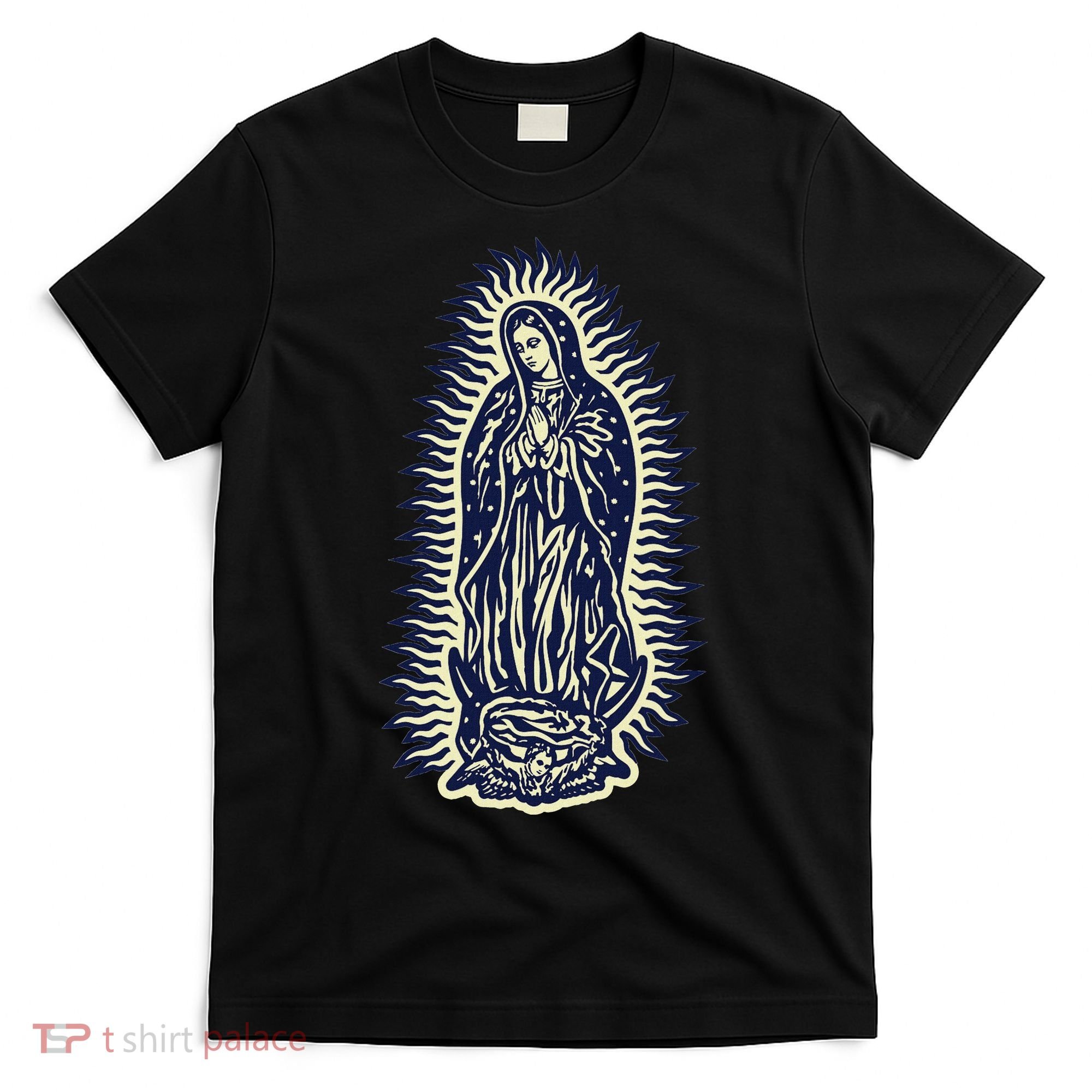 Virgen De Guadalupe. Mother Mary Virgin Mother. Christian. T-Shirt