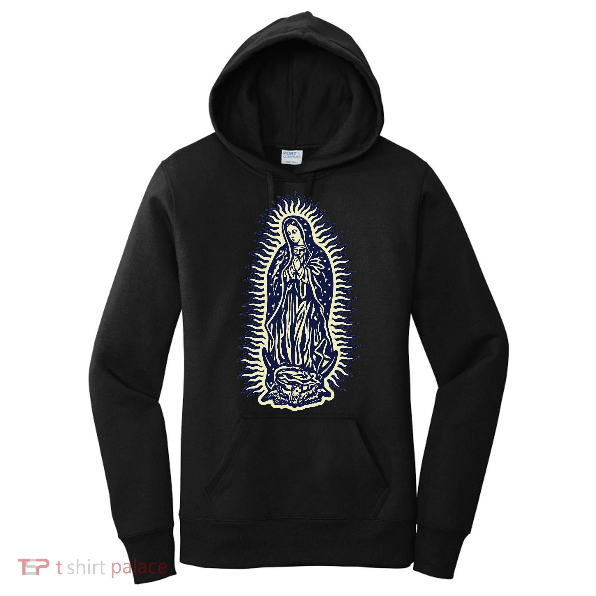 Virgen De Guadalupe. Mother Mary Virgin Mother. Christian. Women's Hoodie