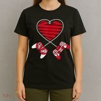 Valentines Day Gamer Shirt Controller Kids Boys Valentine T-Shirt thumb 4