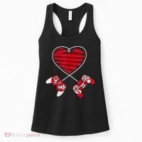 Valentines Day Gamer Shirt Controller Kids Boys Valentine Women's Tank Top thumb 0